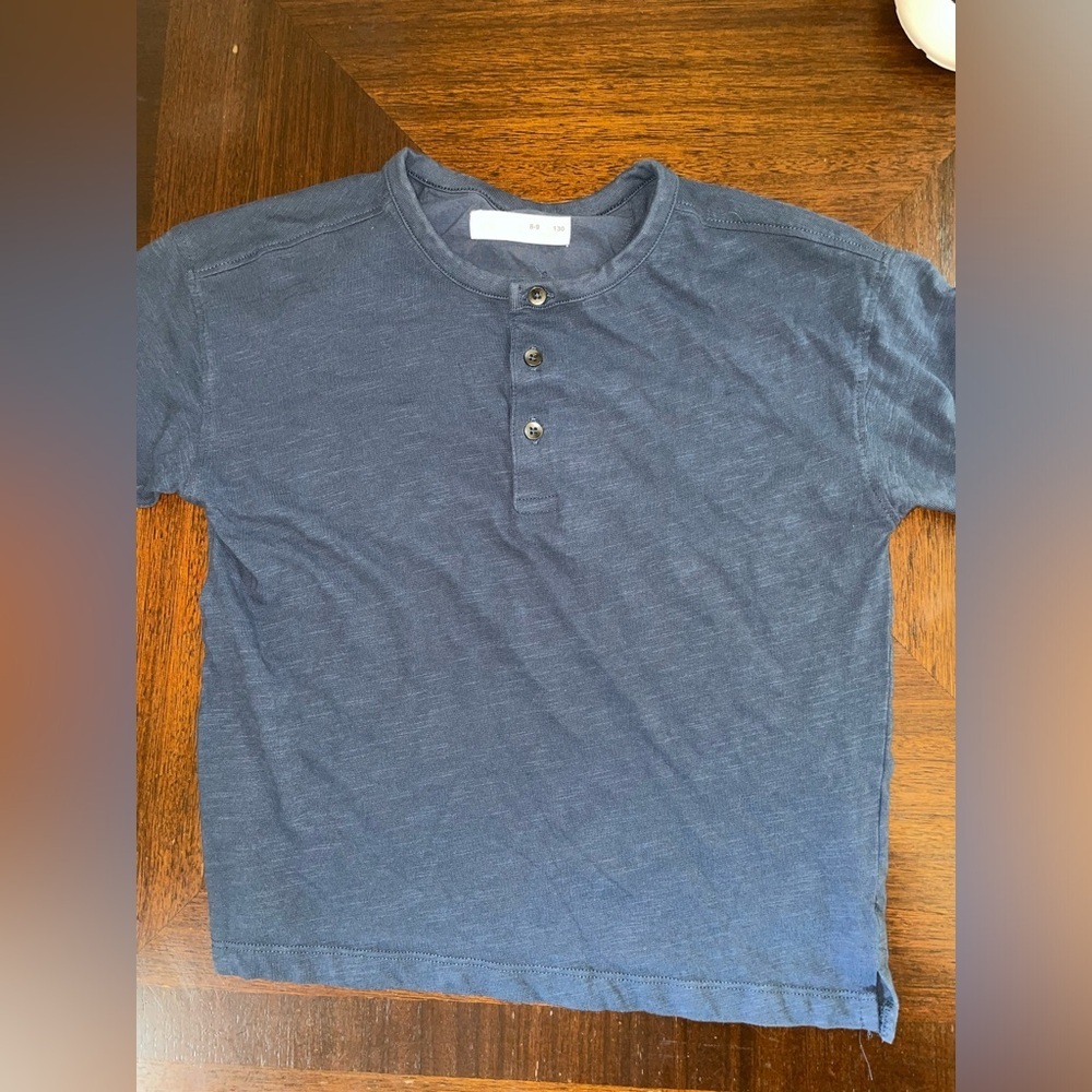 boys size 8/9 navy blue zara top